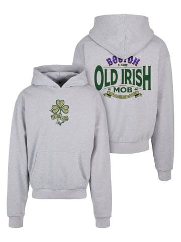 Mister Tee Mister Tee Herren Old Irish Mob Ultraheavy Oversize Hoody in grey