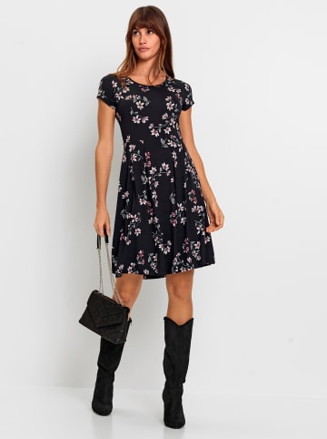 WITT WEIDEN Blumenkleid in schwarz-weiß-bedruckt