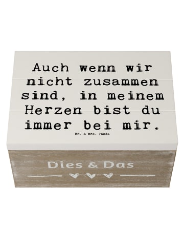 Mr. & Mrs. Panda Aufbewahrungsbox Spruch Trennung von den Eltern... in Weiß