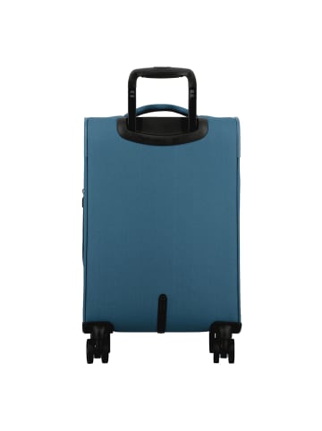 Jump Monthélys 4 Rollen Kabinentrolley 55 cm mit Dehnfalte in blue