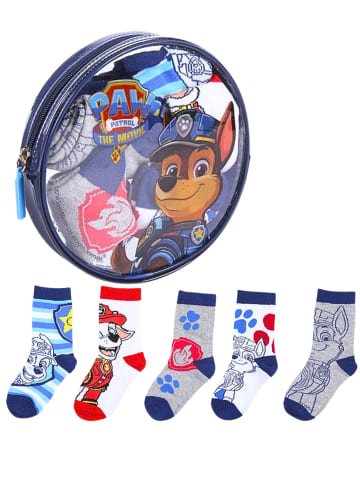Cerda 5er - Pack Kindersocken Paw Patrol im Kulturbeutel in Bunt