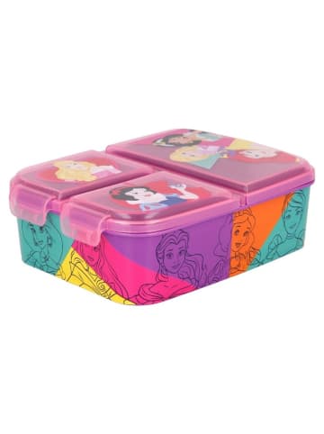 Disney Disney Princess Kinder Brotdose – Lunchbox mit 3 Fächern & tollem in Rosa