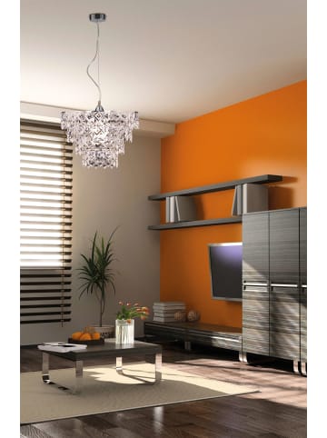 näve Pendelleuchte "FANCY" in chrome - (L)38 cm x (B)38 cm x (H)120 cm