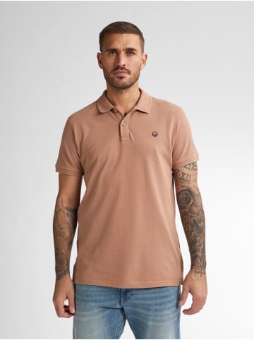 Petrol Industries Klassisches Poloshirt Dolphin in Braun