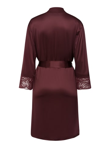 Hanro Morgenmantel Lilith in vivid brown