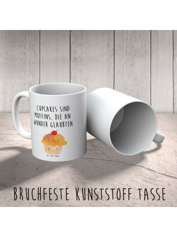 Mr. & Mrs. Panda Kindertasse Cupcake mit Spruch in Weiß