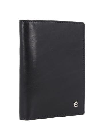Esquire Toscana Ausweisetui RFID Schutz Leder 9 cm schwarz