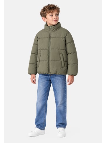 name it Jacke Langarm Stehkragen Reißverschluss Unifarben in Olive-2