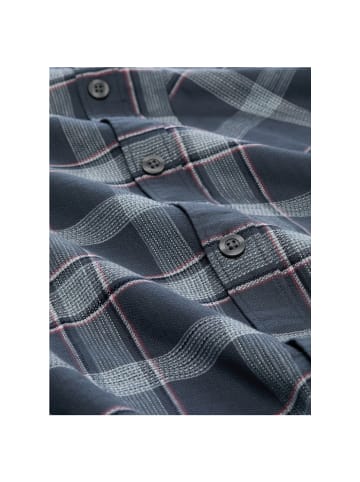 TOM TAILOR Denim Langarmhemd in urban medium grey check