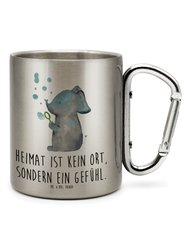 Mr. & Mrs. Panda Teetasse Elefant Seifenblasen mit Spruch in Silber
