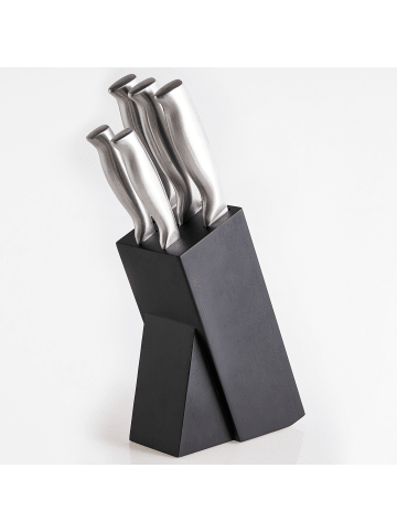 Beliani 6-tlg Küchenmesser-Set MASHIKO in Silber
