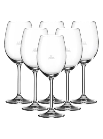 LEONARDO 6er Set Weißweingläser geeicht Daily Gastro-Edition 0,2 l transparent in transparent