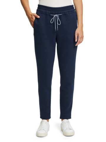 BETTY & CO Schlupfhose mit Struktur in Navy Blue