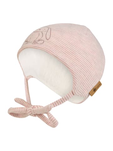 Sterntaler Beanie Hase in rosa mel.