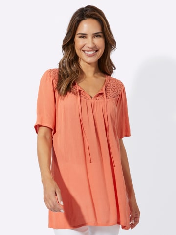 Sieh an! Tunikabluse in papaya