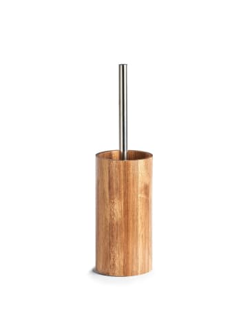 Zeller WC-Bürstenhalter aus Akazienholz + WC-Bürste in Braun, Ø 10 cm