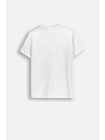 Coccodrillo Baumwoll-T-Shirt mit kurzen Ärmeln in weiß