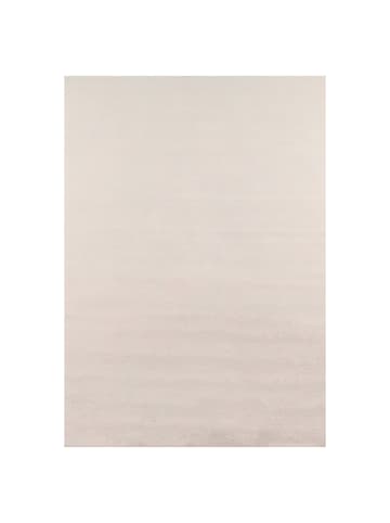 KADIMA DESIGN Teppich Kurzflor Uni-Farbe Microfaser Antirutsch Wohnzimmer waschbar in Creme
