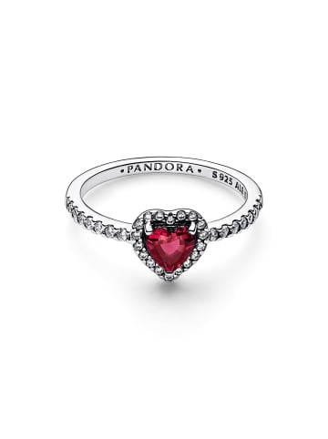 Pandora Silber Ring Zirkonia Herz Größe 50