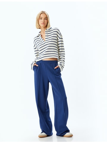 KOTON Sweater in Marineblau Gestreift