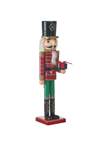 Beliani Dekofigur RODSJON in Rot/Grün/Schwarz - (W) 12 x (H) 50 x (L) 11 cm