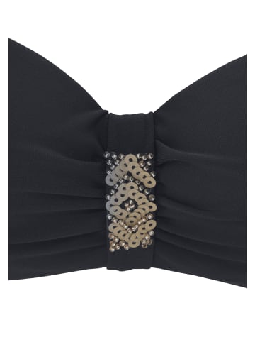LASCANA Bandeau-Bikini-Top in schwarz