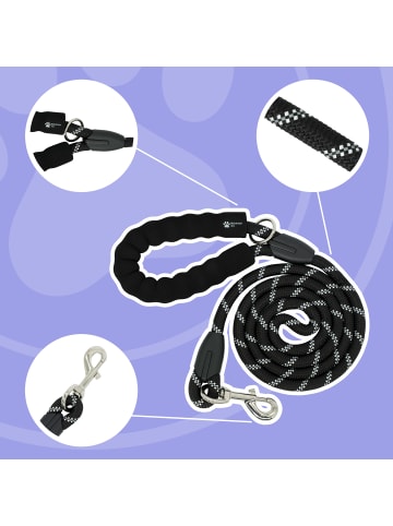 Reichstadt Reichstadt  RS Pets Führleine Nylon 25RSP084 Black 1,5m