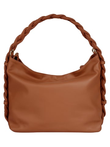 Samantha Look Umhängetasche echt Leder in cognac
