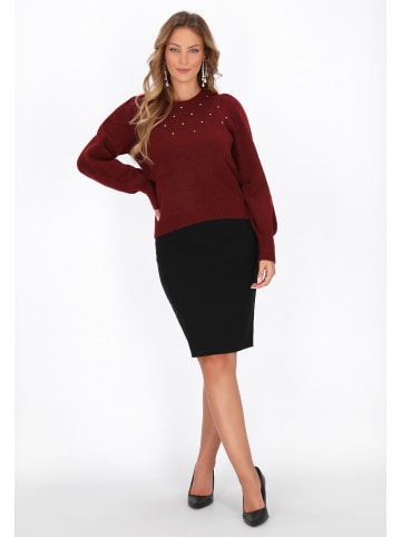 faina Women Sweater in wine red