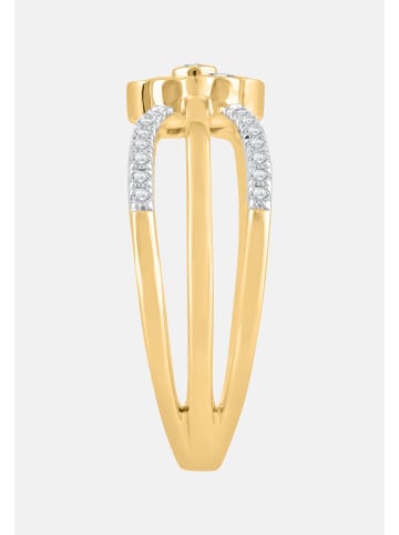 Diamant Exquis Ring aus 585 Gelbgold mit Diamant