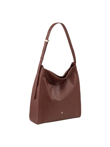 DuDu Up Schultertasche Leder 32 cm chocolate lilac