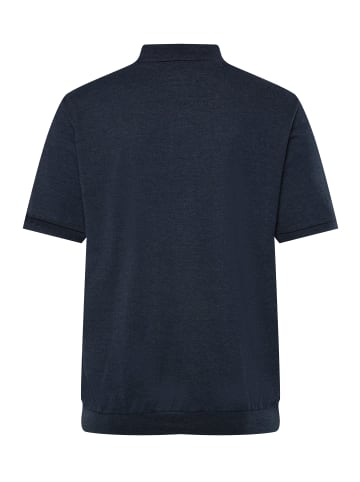 Men Plus Poloshirt in navy blau