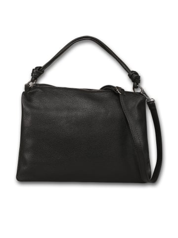 Toscanto Leder Schultertasche Toscanto Tasche schwarz ca. 37cm