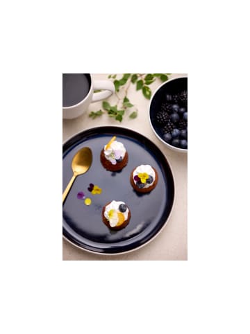 Bitz Teller Gastro in Weiss/Dunkelblau