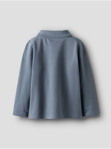 name it Poloshirt mit Fliege NMMROGULA LS POLO in flint stone