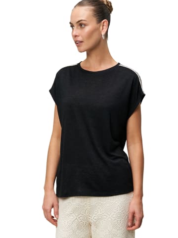 Zero  Shirt mit Kontraststickerei in Patch BlackCream