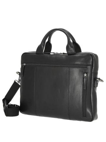 Leonhard Heyden Roma - Aktentasche 1 Fach Leder 15" 38 cm in schwarz