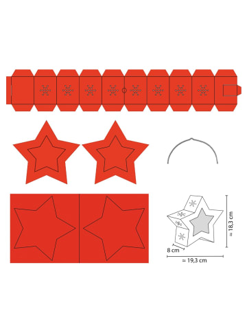 URSUS Twinkle Star "Neon" Rot