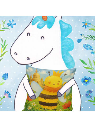 Mr. & Mrs. Panda kuschelkissen 40x40 Biene König Design ohne Spruch in Weiß