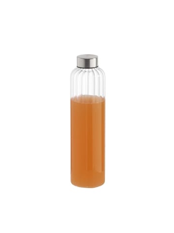 APS Trinkflasche EVERLINE Ø 7 x 26 cm in transparent/silber