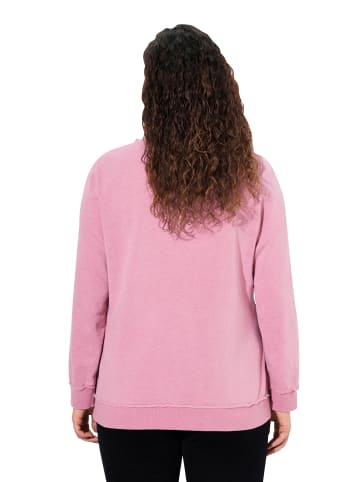 Ulla Popken Sweatshirt in himbeere
