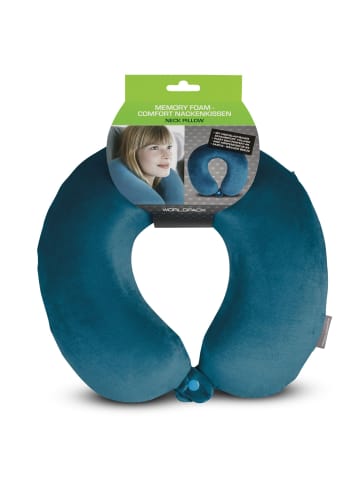 Worldpack Nackenkissen 30 cm in petrol