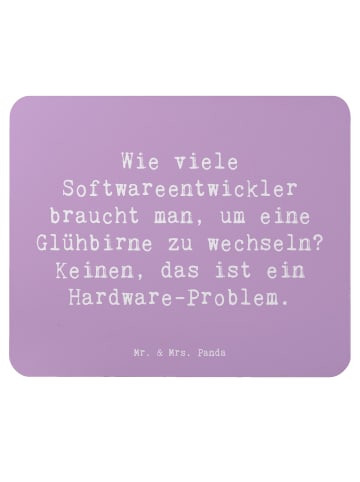 Mr. & Mrs. Panda Mauspad Spruch Softwareentwickler Glühbirne mit... in Lavendeltraum