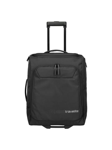 travelite Kick-Off - 2-Rollen-Kabinentrolley S 55 cm (schwarz) in schwarz