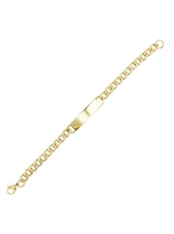 Adeliás Damen Armband – Panzerarmband aus Edelstahl 18 cm in gold