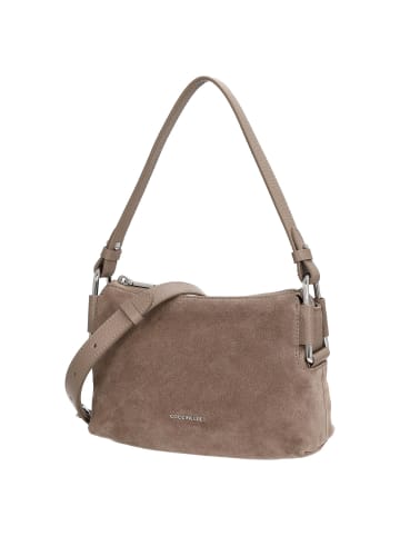 COCCINELLE Rebekka Suede – Schultertasche 23 cm (warm taupe) in warm taupe/warm taupe