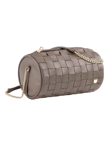 DuDu Abigail Umhängetasche Leder 19.5 cm in taupe