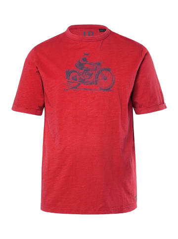 JP1880 Kurzarm T-Shirt in bordeauxrot