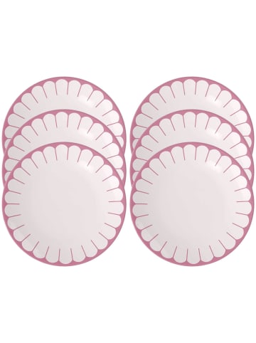 Villeroy & Boch 6er Set Speiseteller Fleur Couleur ø 26,6 cm in Cassis