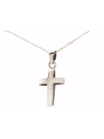 Gemshine Kette mit Anhänger KREUZ Silber